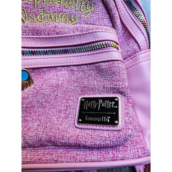 Loungefly RARE Harry Potter Luna Lovegood Pink Mini Backpack - Picture 4 of 9